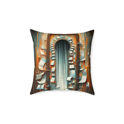 Illuminated Truths Mirror Spun Polyester Pillow