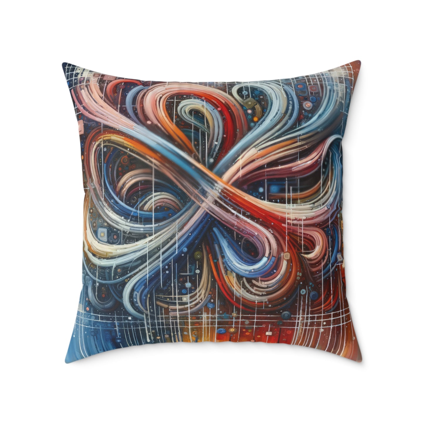 Humanity Tapestry Unification Spun Polyester Pillow