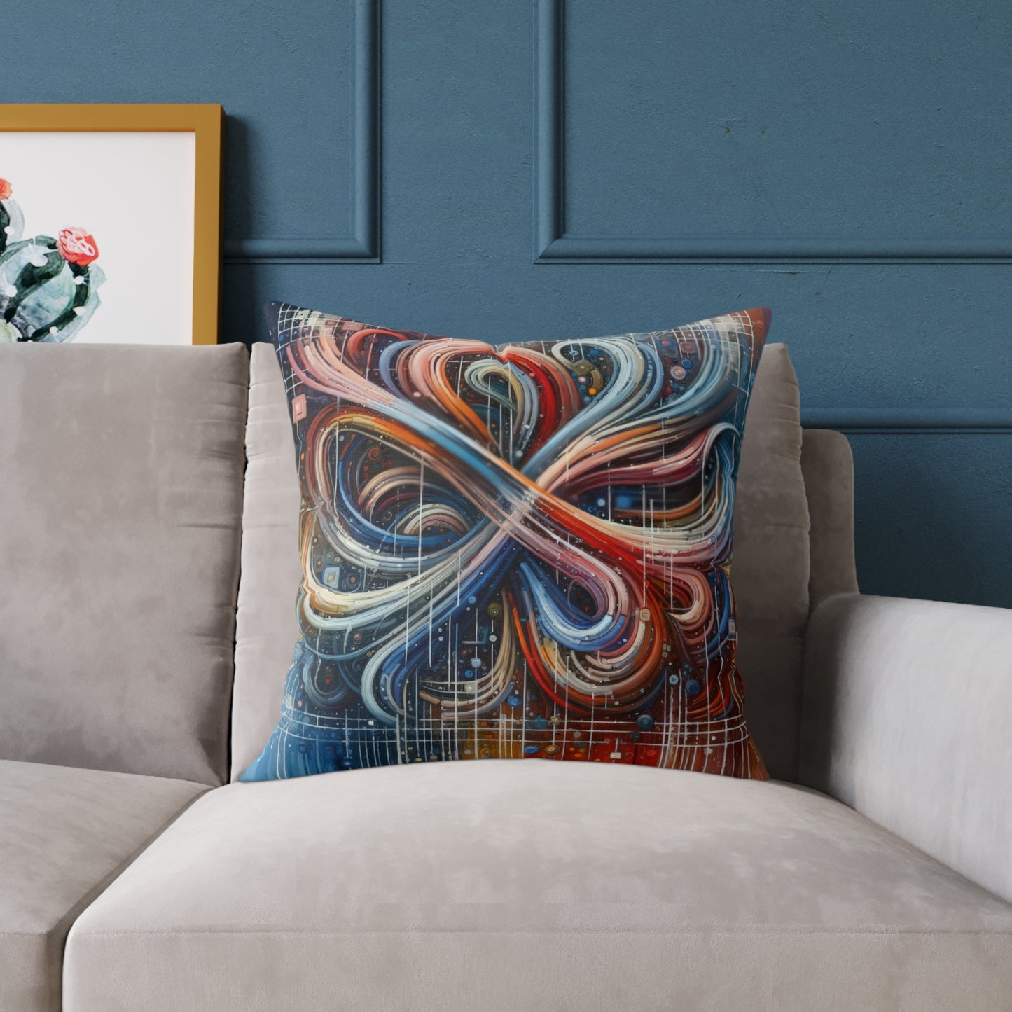 Humanity Tapestry Unification Spun Polyester Pillow