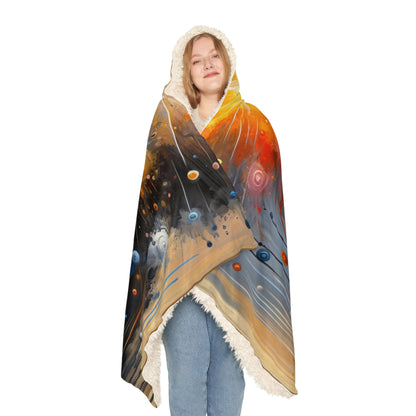 Luminous Abstract Tachism Snuggle Blanket