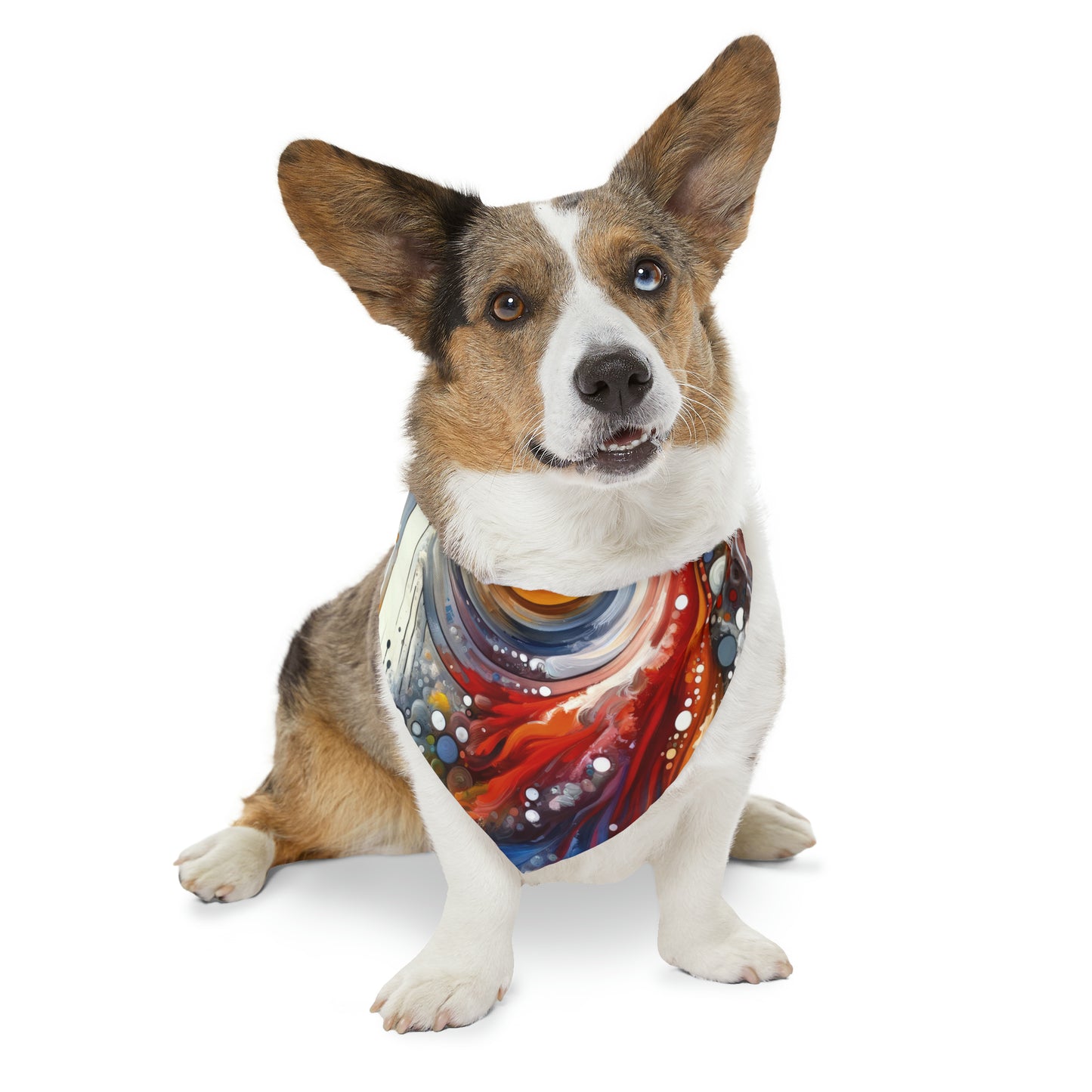 Harmonic Swirl Elegance Pet Bandana Collar