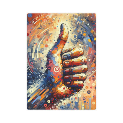 Digital Gratitude Nod Canvas Photo Tile