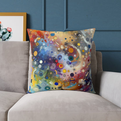 Humorous Unified Tachism Spun Polyester Pillow