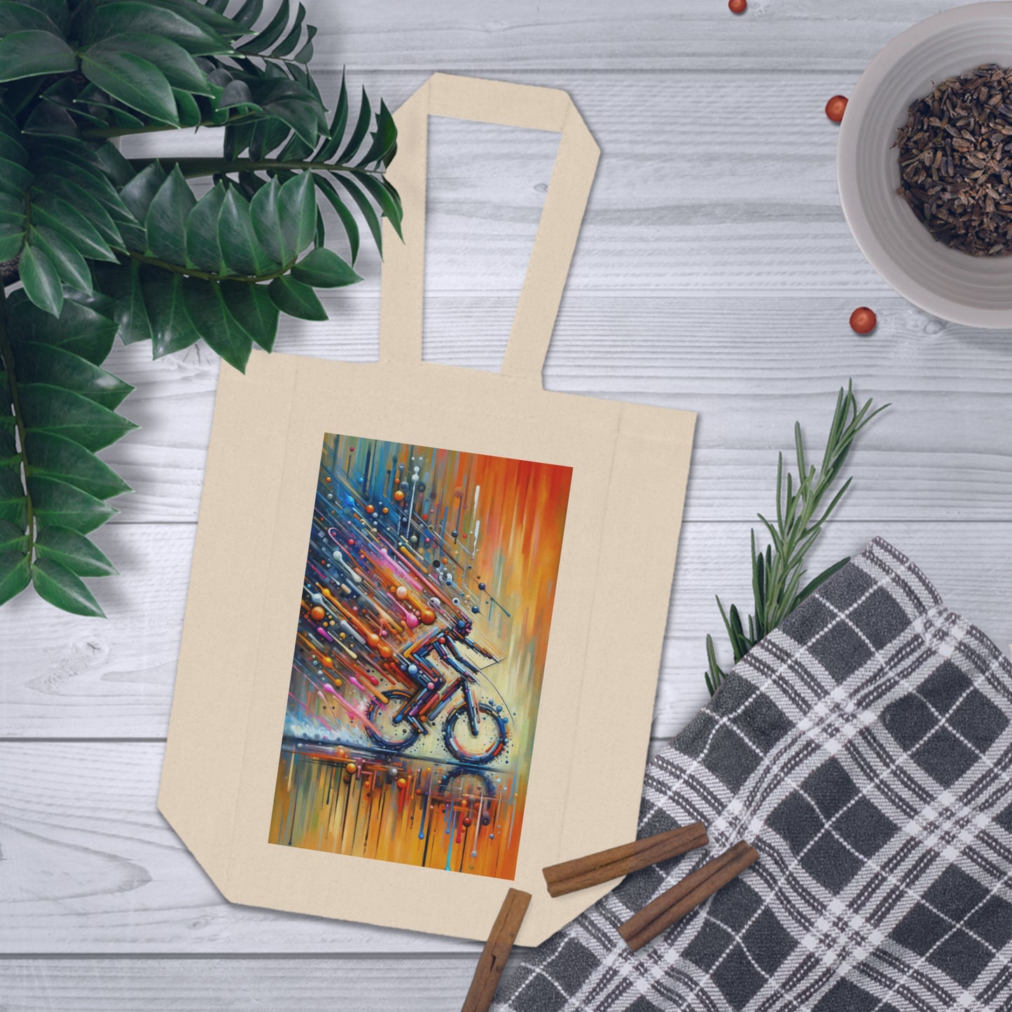 Vibrant Dynamic Sovereignty Double Wine Tote Bag