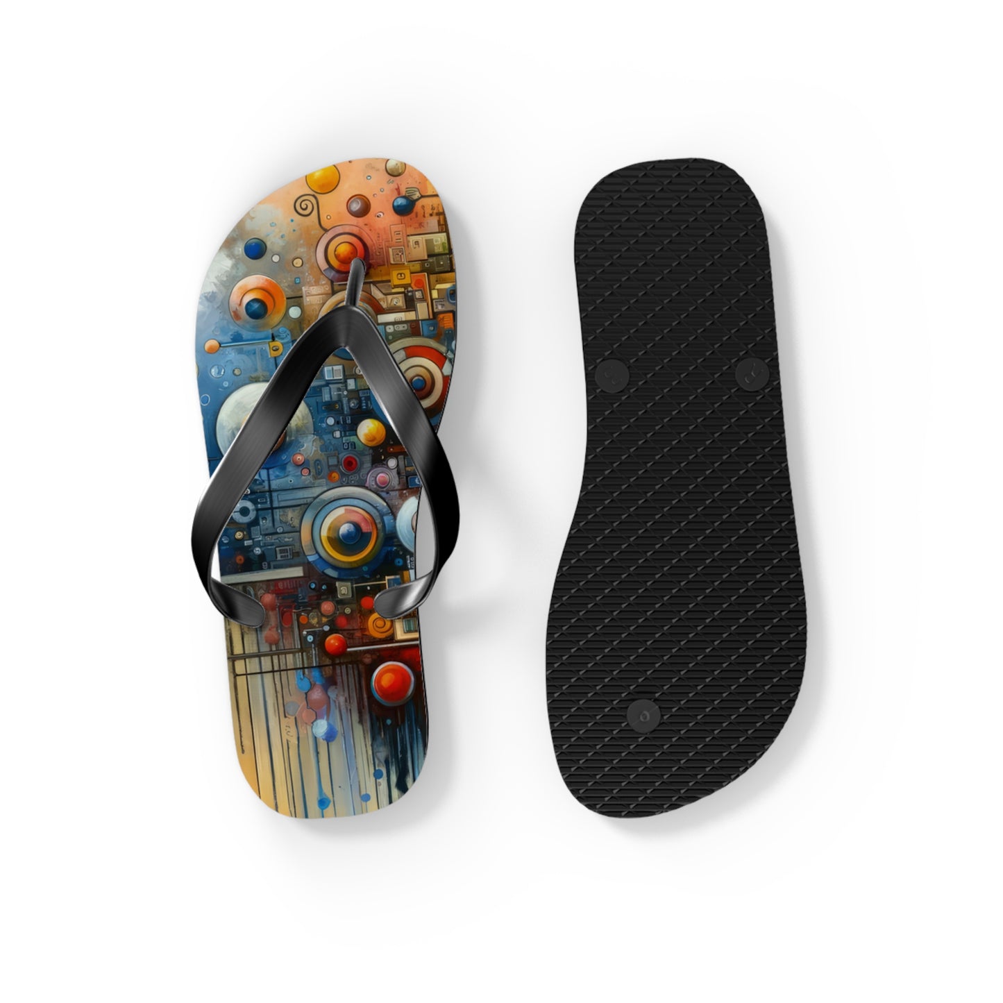 Connected Virtuality Canvas Flip Flops