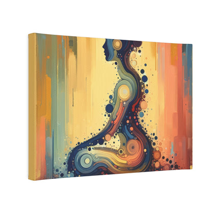 Patience Essence Tachism Canvas Photo Tile