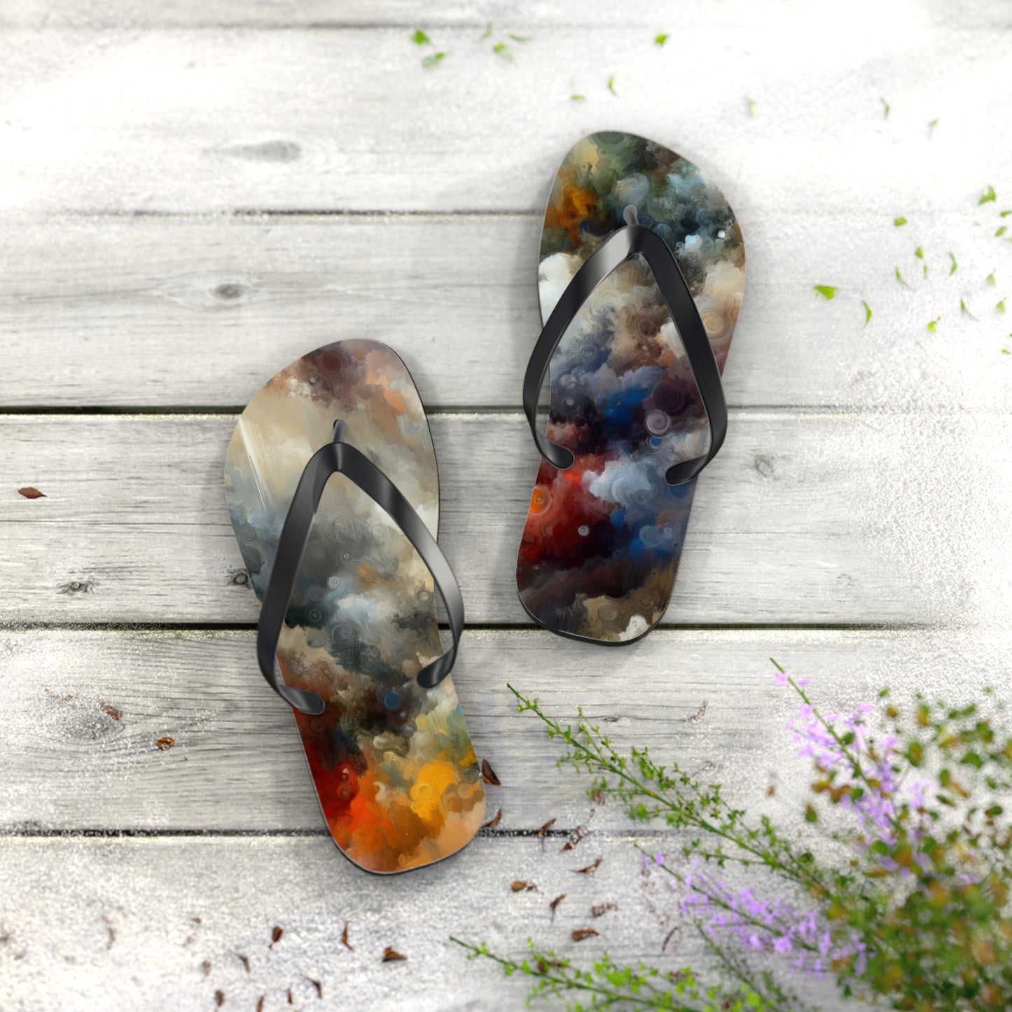 Unspoken Symphony Ethereal Flip Flops