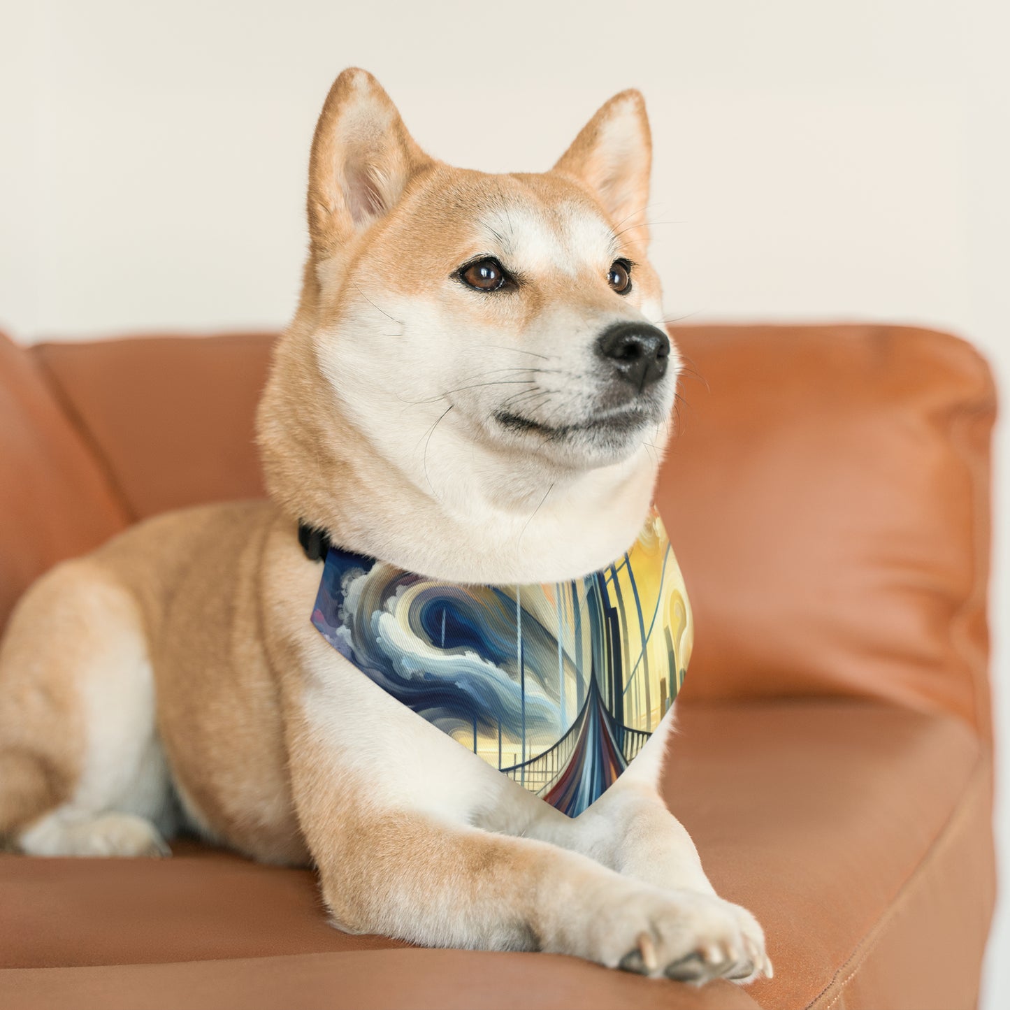 Conscious Bridge Tachism Pet Bandana Collar