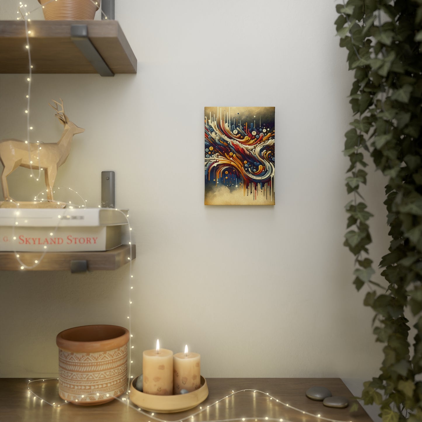 Abstract Financial Flux Canvas Photo Tile