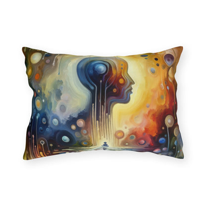 Reflective Oneness Healing Outdoor Pillows