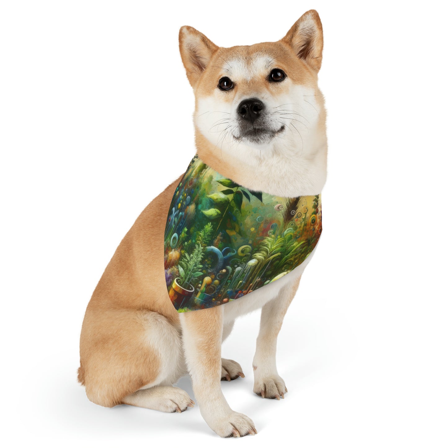 Communal Garden Microcosm Pet Bandana Collar