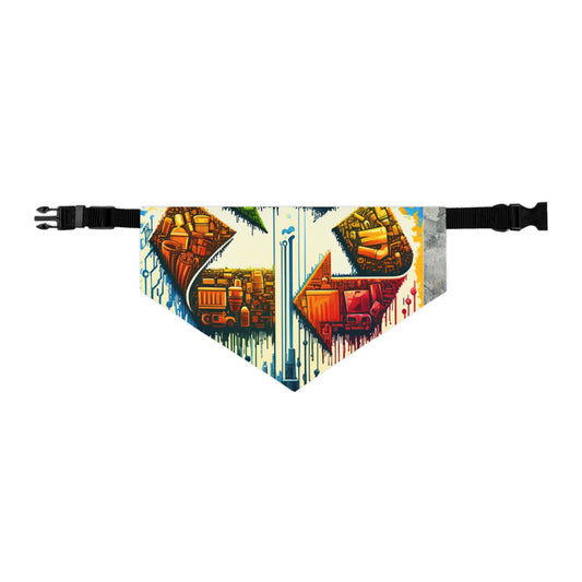 Upcycling Lifecycle Artistry Pet Bandana Collar