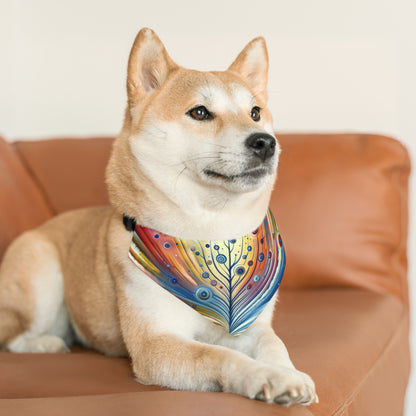 Sustainable Ripple Abstract Pet Bandana Collar