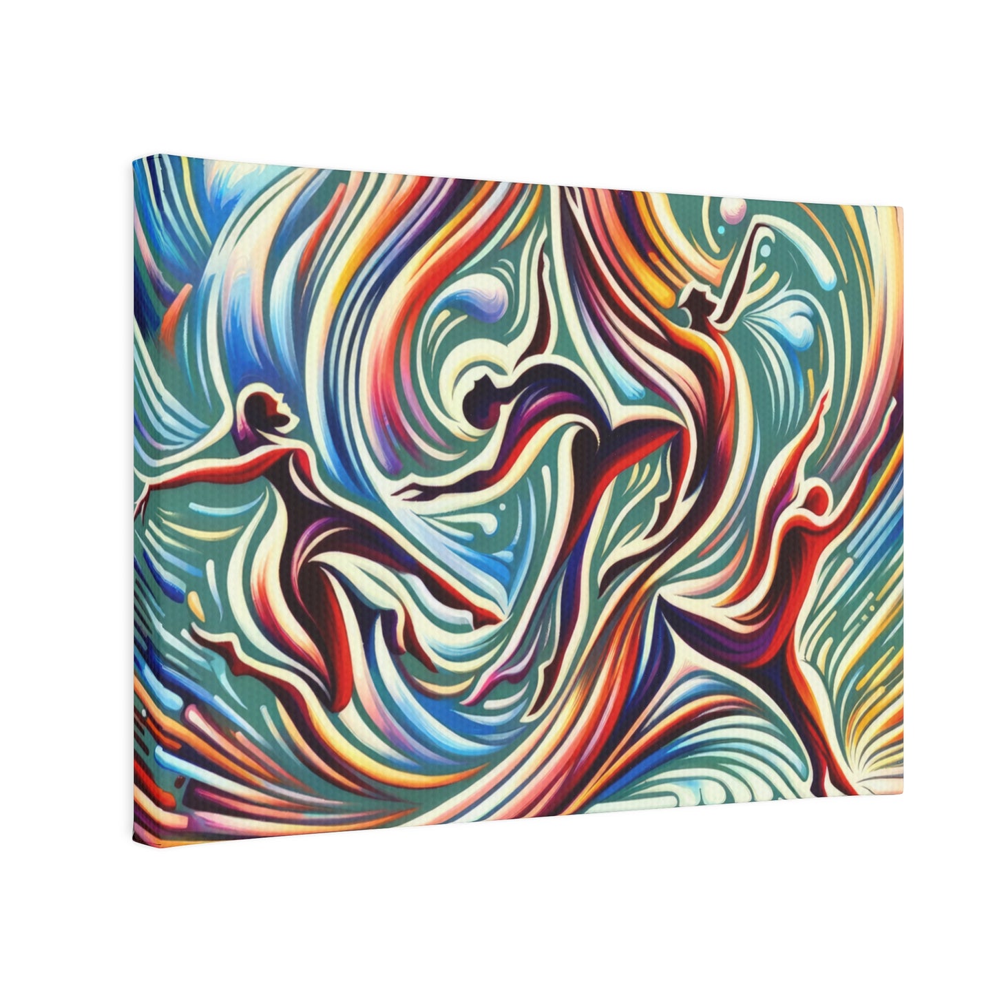 Choreographic Mindful Tachism Canvas Photo Tile