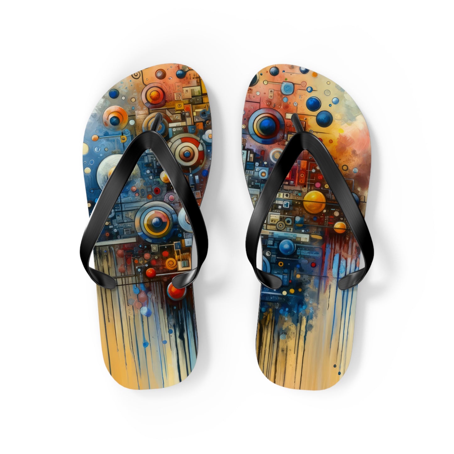 Connected Virtuality Canvas Flip Flops