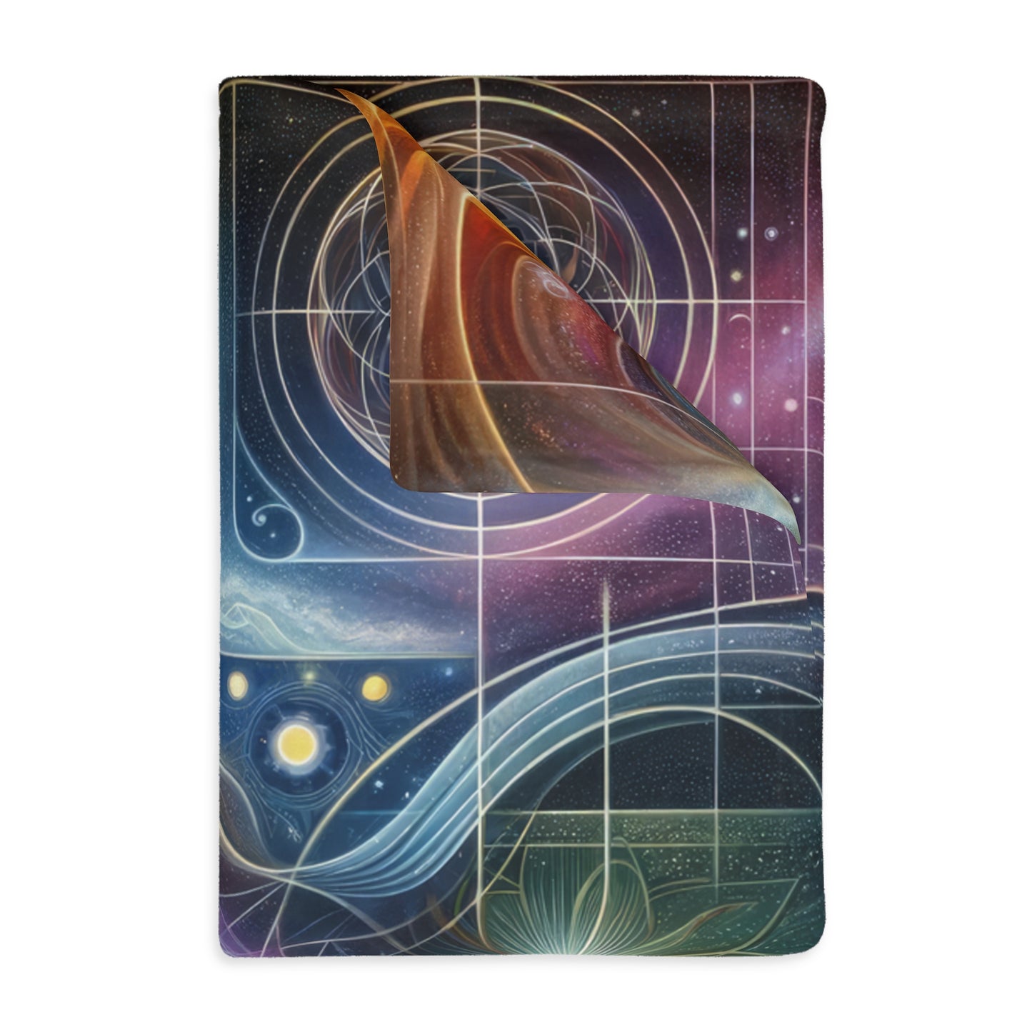 Unified Cosmic Alignment Velveteen Microfiber Blanket (Two-sided print)