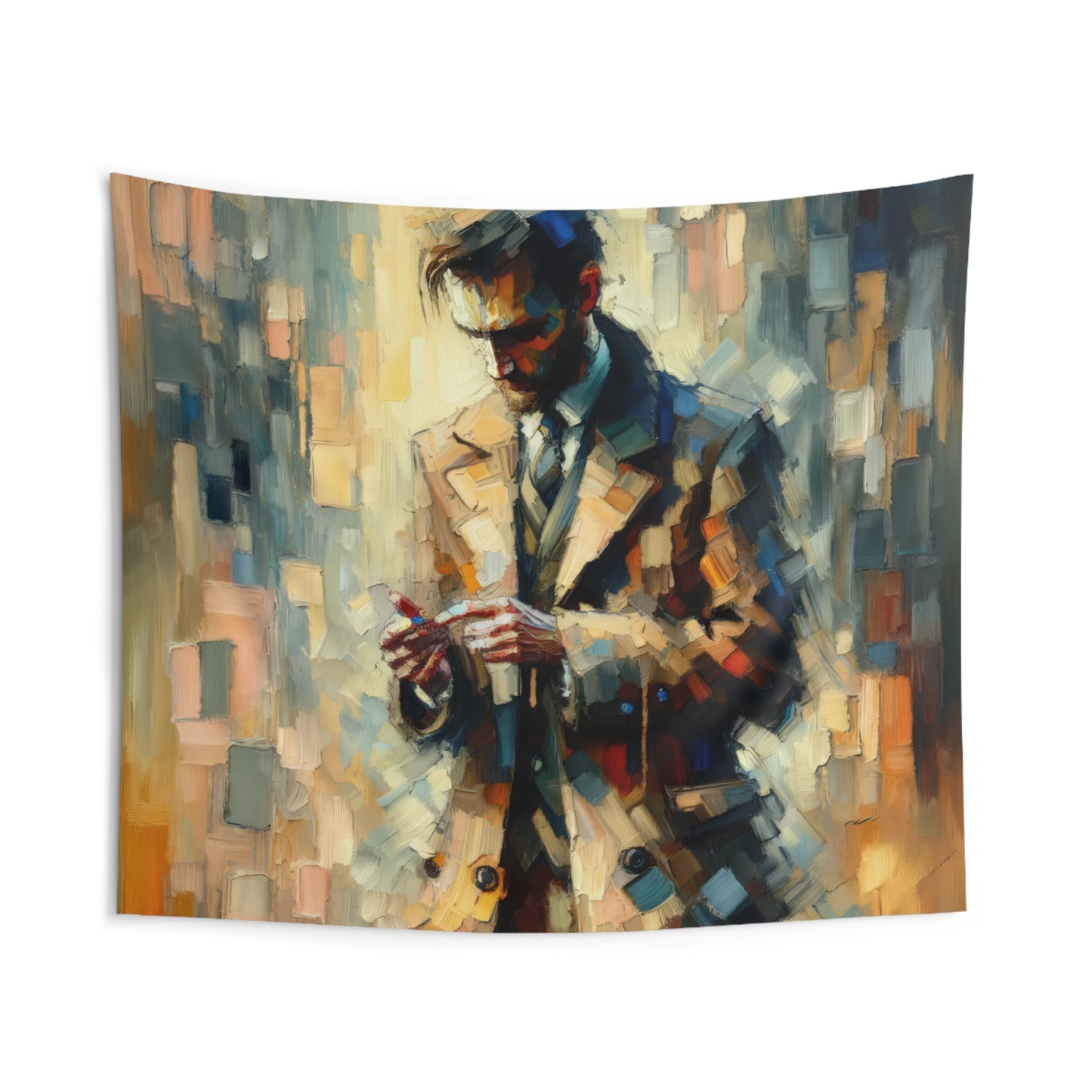 Urban Tachism Encounter Indoor Wall Tapestries