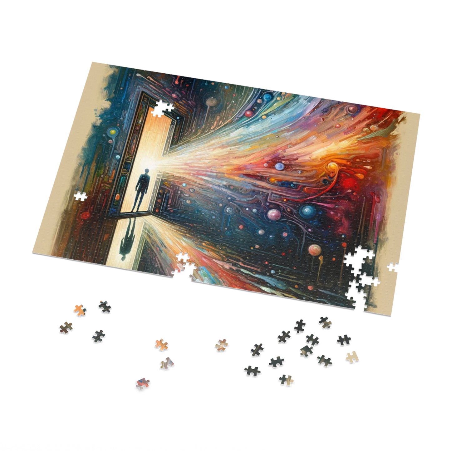 Mirror Wholeness Tachism Jigsaw Puzzle (30, 110, 252, 500,1000-Piece)