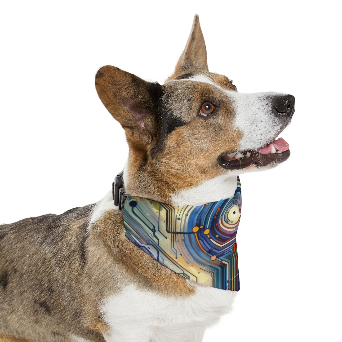 Supportive Digital Empathy Pet Bandana Collar