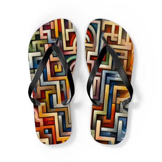 Labyrinthine Love Choices Flip Flops