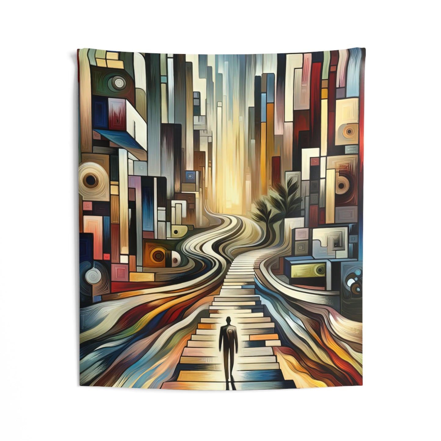 Relatable Journey Abstraction Indoor Wall Tapestries