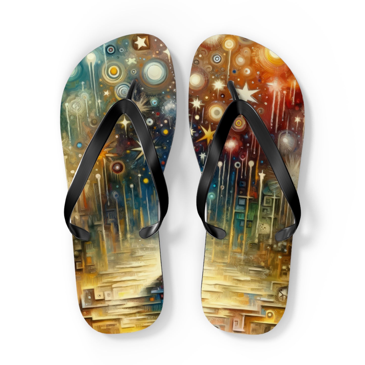 Inspiration Tachism Tribute Flip Flops