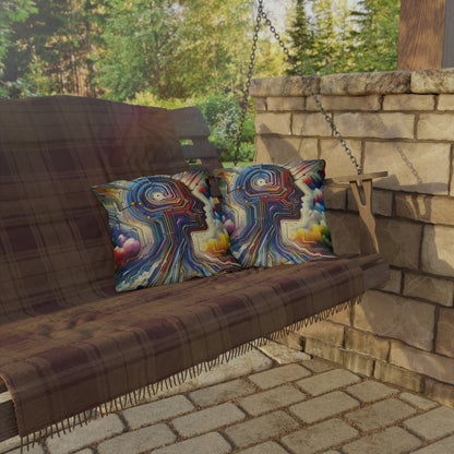 Supportive Digital Empathy Outdoor Pillows