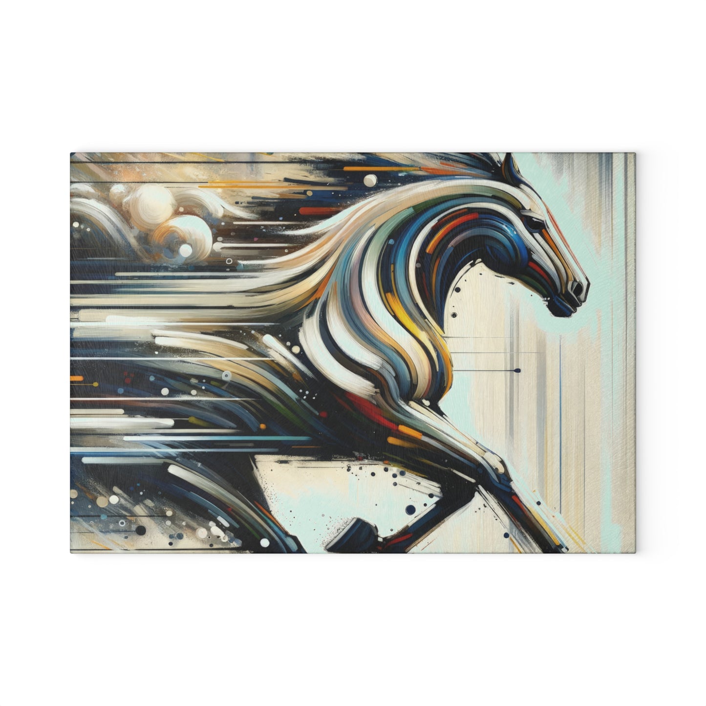 Hyperlinked Horsepower Gallop Glass Cutting Board