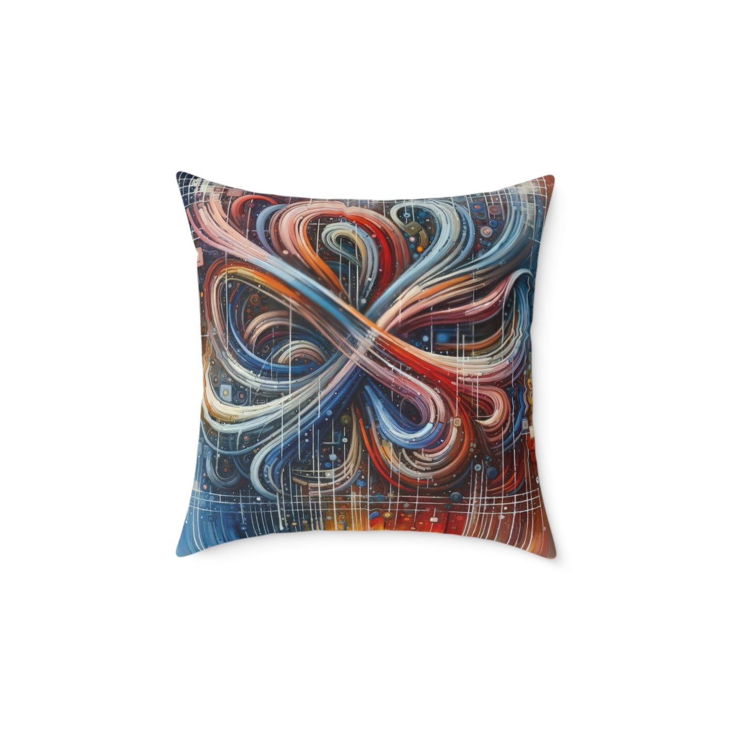Humanity Tapestry Unification Spun Polyester Pillow