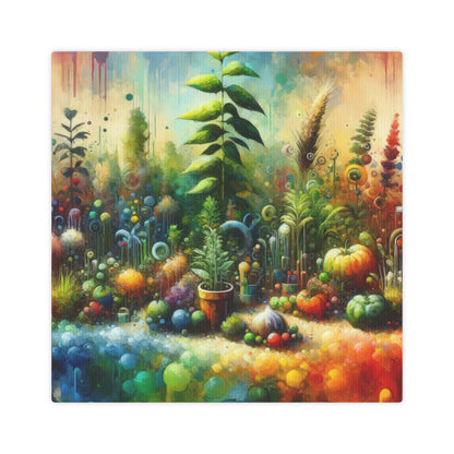 Communal Garden Microcosm Canvas Photo Tile