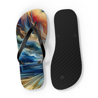 Eternal Digital Meditation Flip Flops