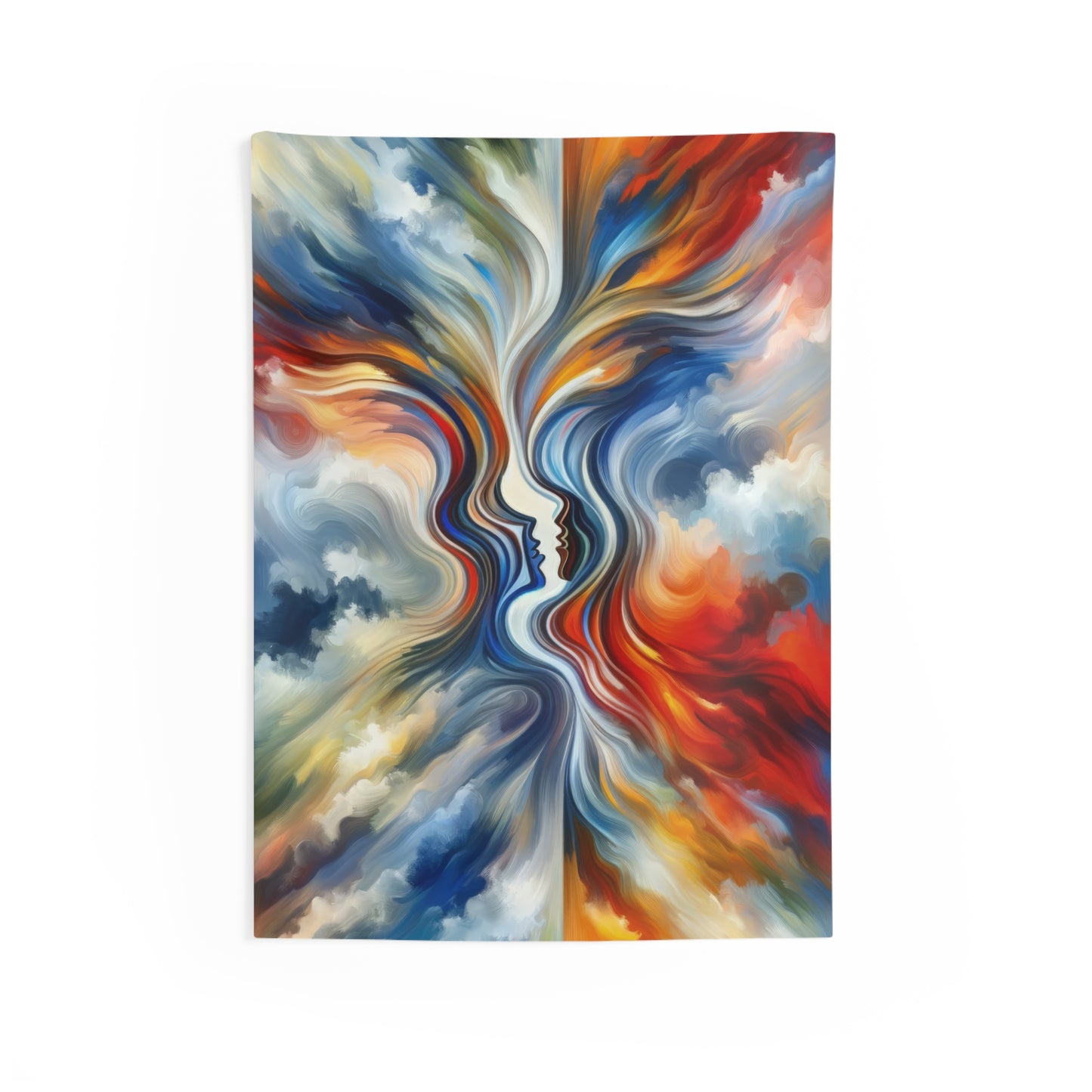 Convergent Abstract Unity Indoor Wall Tapestries