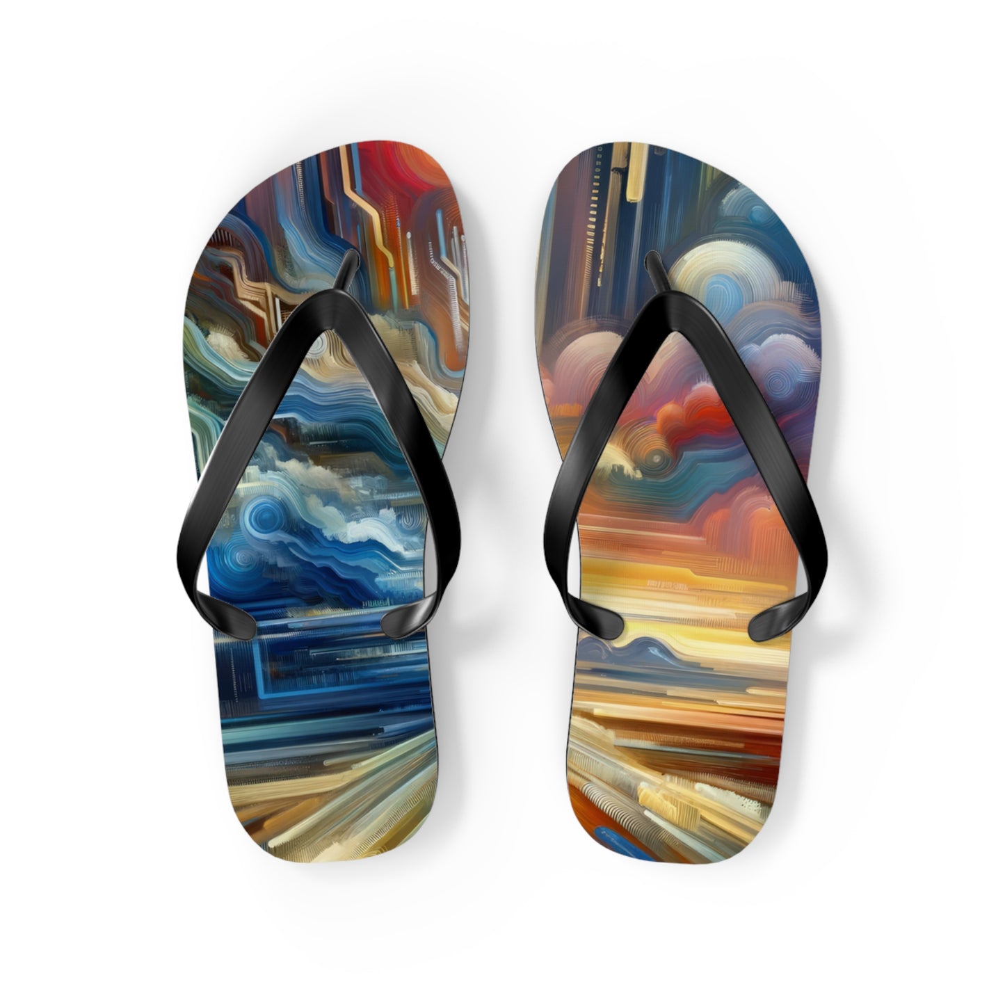 Eternal Digital Meditation Flip Flops