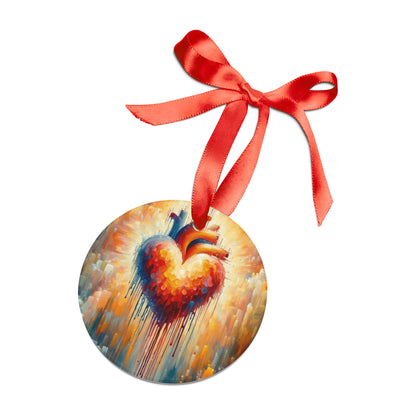 Vital Compassionate Beat Acrylic Ornament with Ribbon