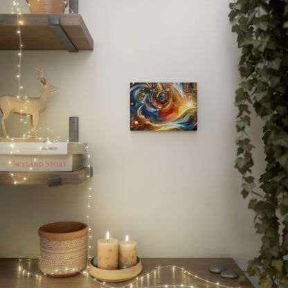 Ritualistic Growth Symphony Canvas Photo Tile