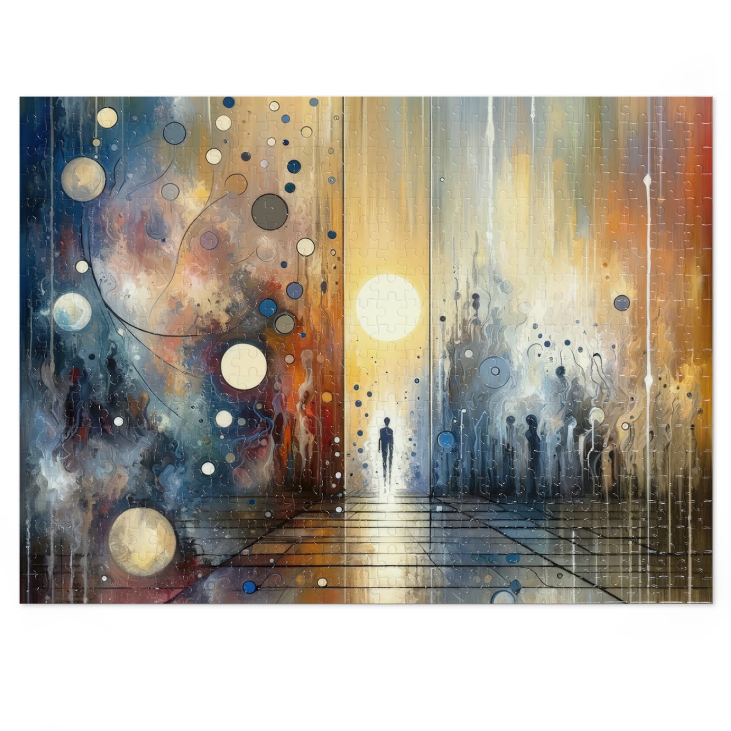 Stillness Transition Abstract Jigsaw Puzzle (30, 110, 252, 500,1000-Piece)