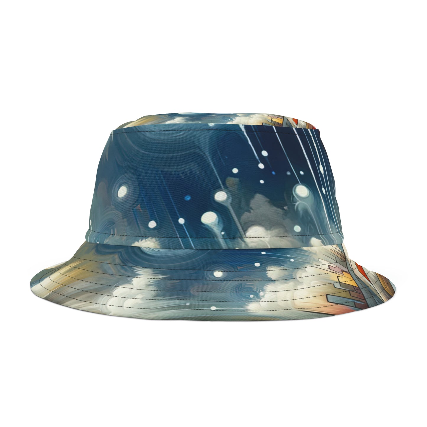 Grounding Silver Clouds Bucket Hat (AOP)