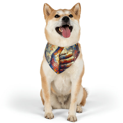 Digital Gratitude Nod Pet Bandana Collar