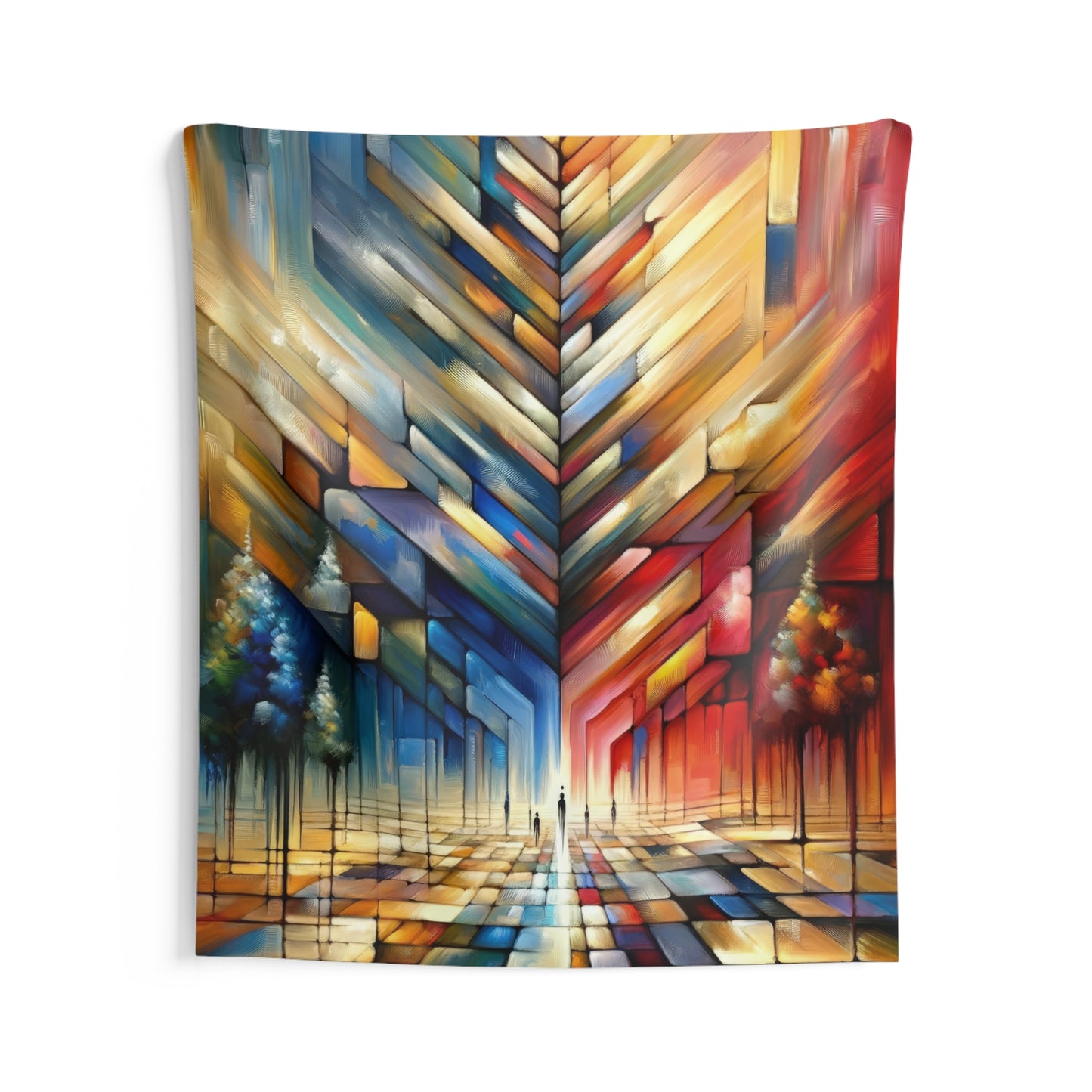 Anchored Tenets Abstraction Indoor Wall Tapestries