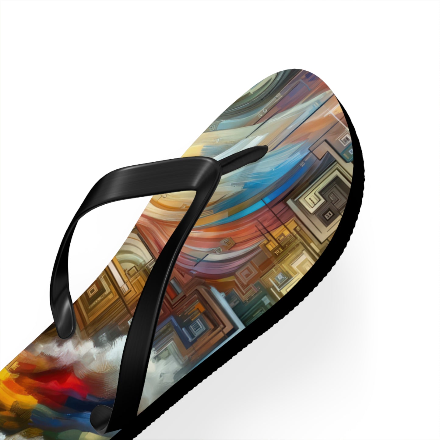 Woven Progress Tapestry Flip Flops
