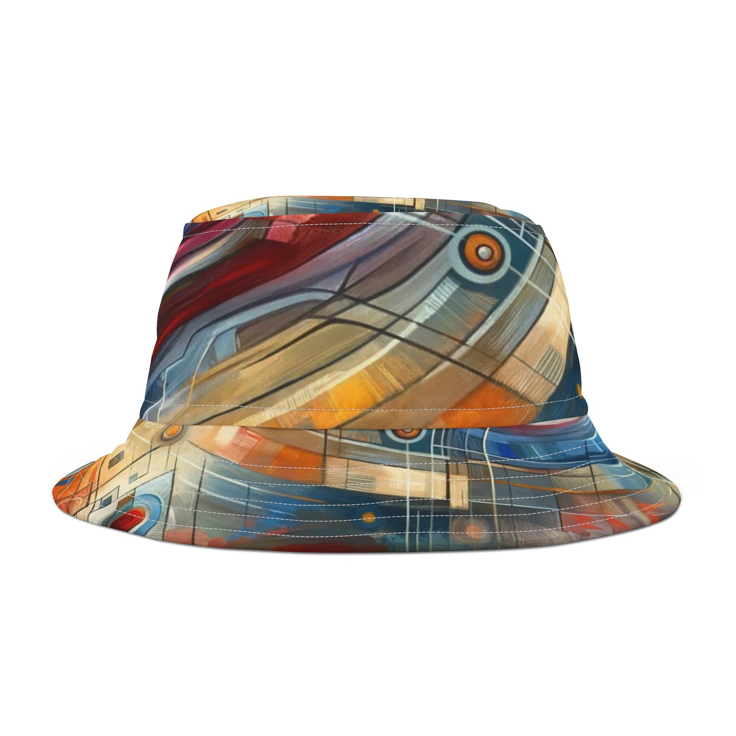 Techno Heart Harmony Bucket Hat (AOP)