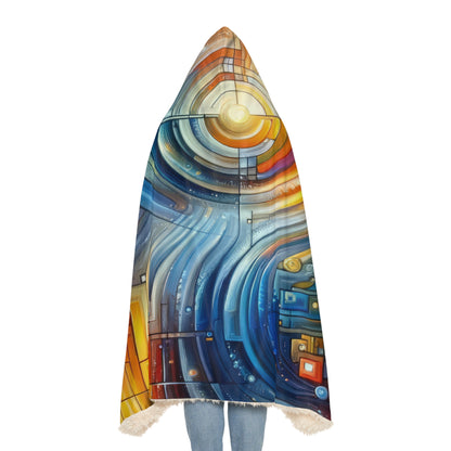 Digital Tachism Connectivity Snuggle Blanket