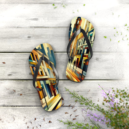 Cobbled Rhythm Heartbeat Flip Flops