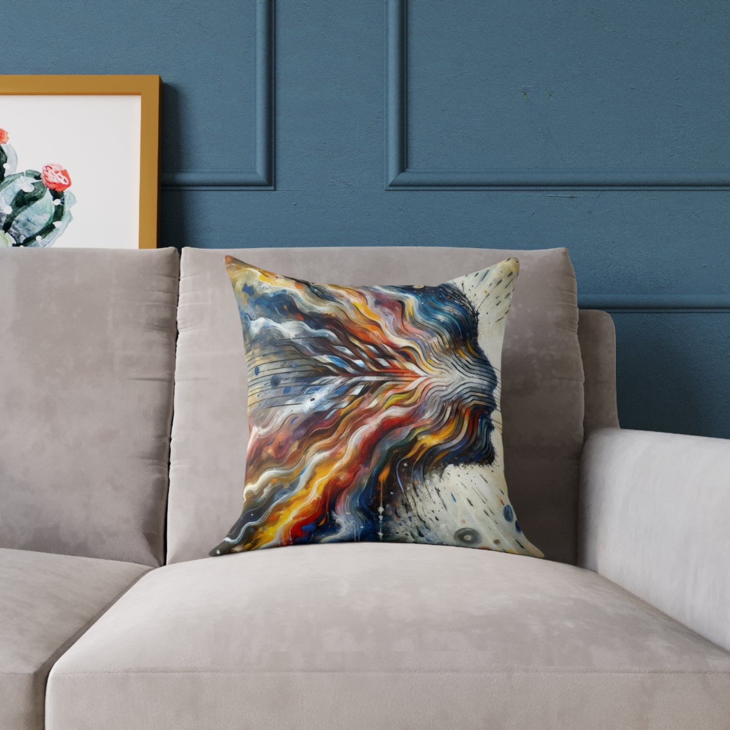 Empathetic Awakening Dynamic Spun Polyester Pillow