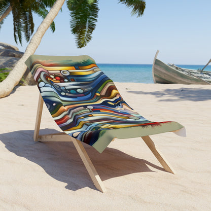 Embracing Faceted Unity Beach Towel