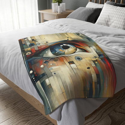 Focused Vision Quest Velveteen Microfiber Blanket (Two-sided print)