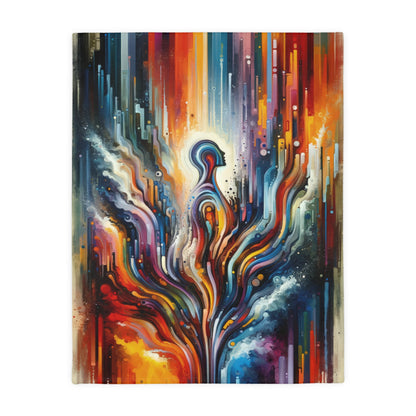 Threshold Collective Consciousness Velveteen Microfiber Blanket (Two-sided print)