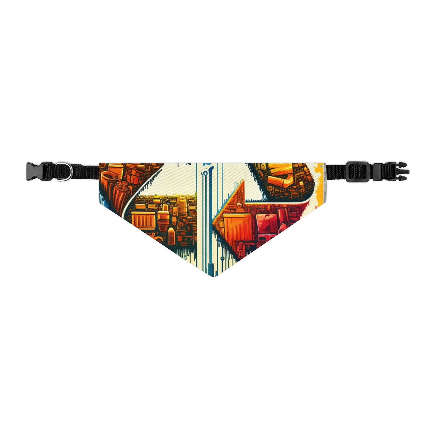 Upcycling Lifecycle Artistry Pet Bandana Collar
