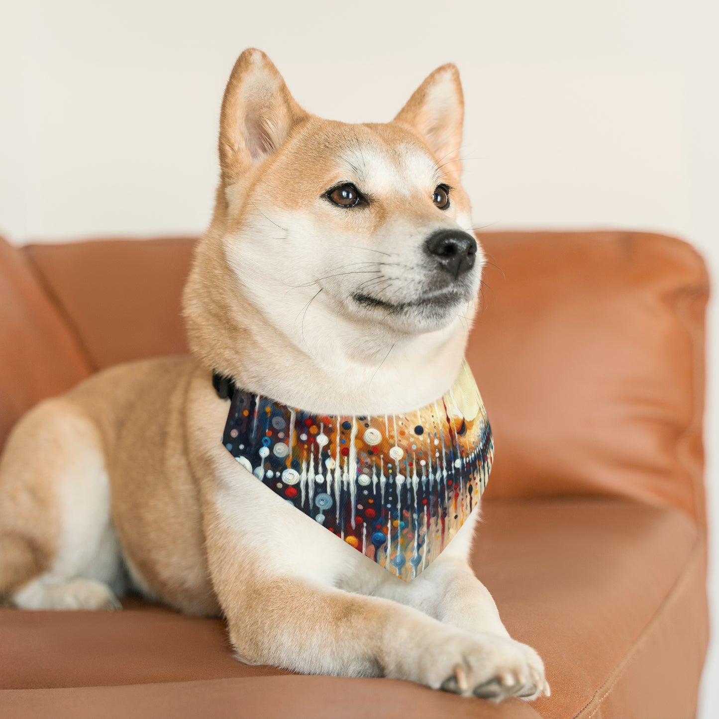 Distant Barking Echoes Pet Bandana Collar