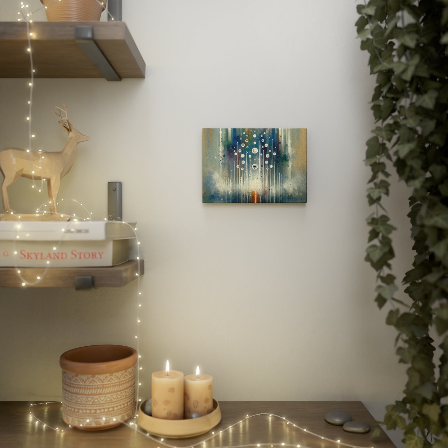 Tachism Digital Escape Canvas Photo Tile